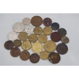 24 Old Tokens Including New Brunswick Half Penny token, Bell Fruit, Oxford St. Parking etc