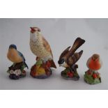 Four Royal Worcester Bone China Birds