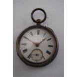 A Hallmarked Silver Pocket Watch, Chester, 1893,
