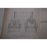TREVITHICK, FRANCIS - A collection of 16 engravings of locomotives