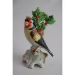 Chelsea Gold Anchor Mark Porcelain Bird Figurine, possibly 18th Century