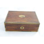 A Georgian Brass Bound Mahogany Box