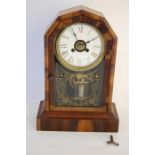 19th / 20th Century Striking American Mantle Alarm Clock