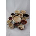 A Collection of Torquay Ware Bowls, 13 in all