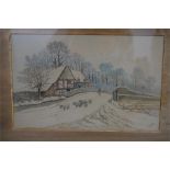 H DIFFORD, a pair of 19th / 20th C watercolours