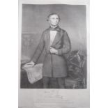 TREVITHICK, FRANCIS, Lithograph Portrait of Trevithick, dated 1856