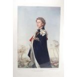 A Vintage Print of Her Majesty Queen Elizabeth II From The Painting By Pietro Annigoni