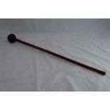 A 19th C. Zulu Executioner's Hardwood 'Knobkerrie'