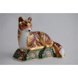 A Royal Crown Derby Gold Devonian Fox Cub Paperweight, Boxed
