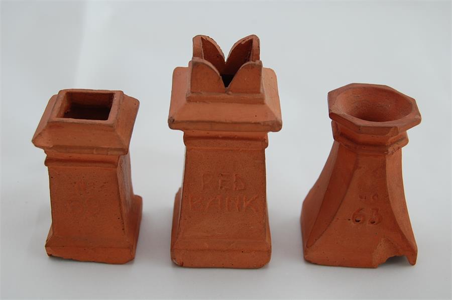 Three 19th / 20th Century Salesman Samples of Chimney Pots, Red Bank