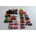 Collection of Vintage Diecast and Plastic Models Including Matchbox and Corgi