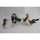 Three Karl Ens Porcelain Birds