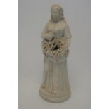German 19h Century Parian Ware Figurine of Roman Goddess Bibesia 34cm High