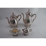 Vintage Silver Plate Coffee Set (4pc)