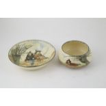 RD Serving Bowl together with side plate & other bowl (af), The Gallant Fishers Series