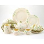 Belleek Shamrock Pattern 24pce Teaset