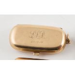 9ct Double Rectangular Sovereign Case