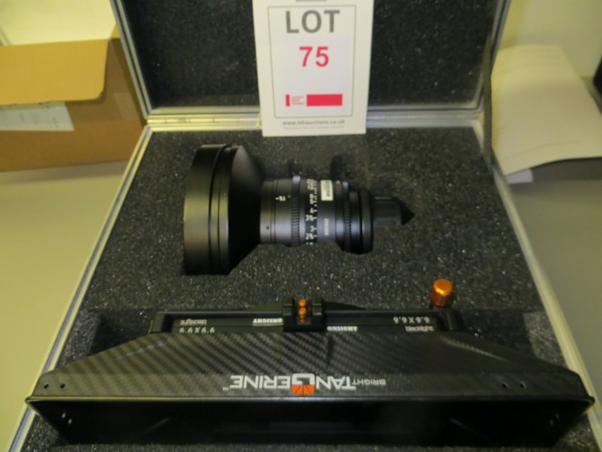 Zeiss/Arri K2.47380.0 Ultra Prime T2.0/12mm Feet Scale lens s/n 8951342 c/w matte box and flight