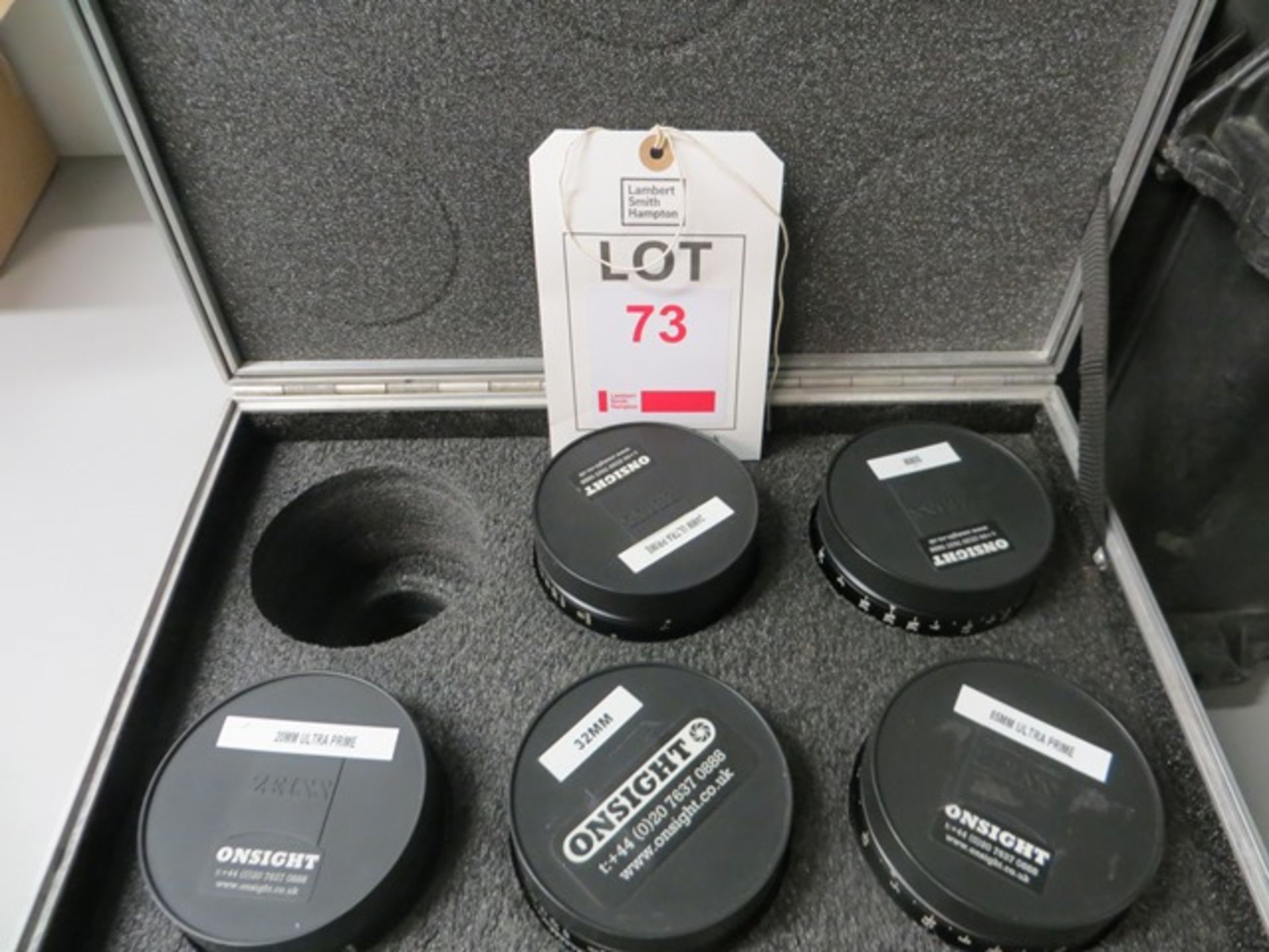 Zeiss Arri Ultra Prime set comprising T1.9 lenses, 20mm s/n 8941800, 24mm s/n 8937597, 32mm s/n