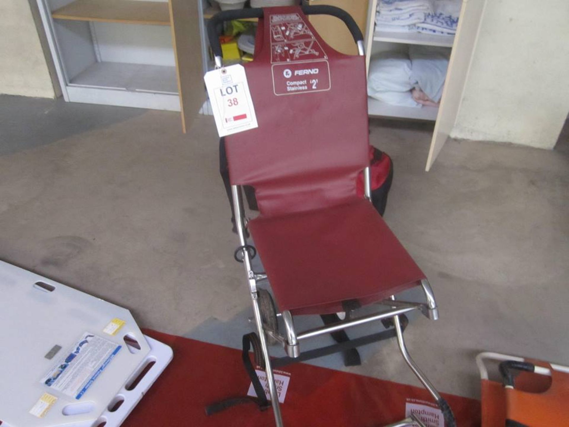 Ferno Compact stainless 2 evacuation mobile chair