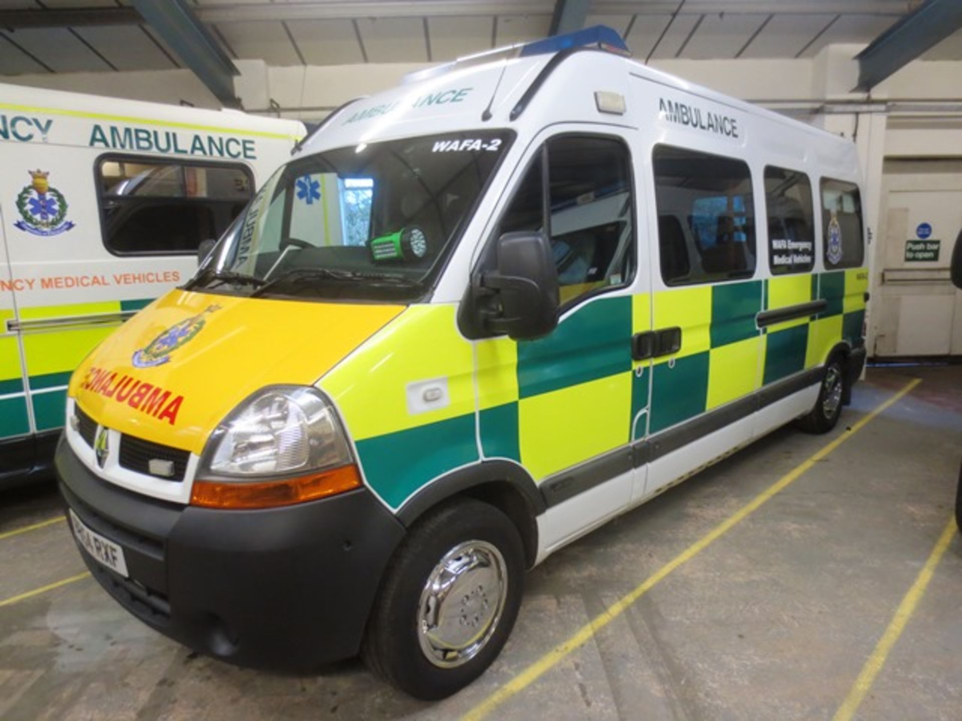 Renault Master LM35 Dci 100 LWB 2463cc diesel ambulance, reg no: PO54 RXF, MOT: 5/2/17, Company ref: