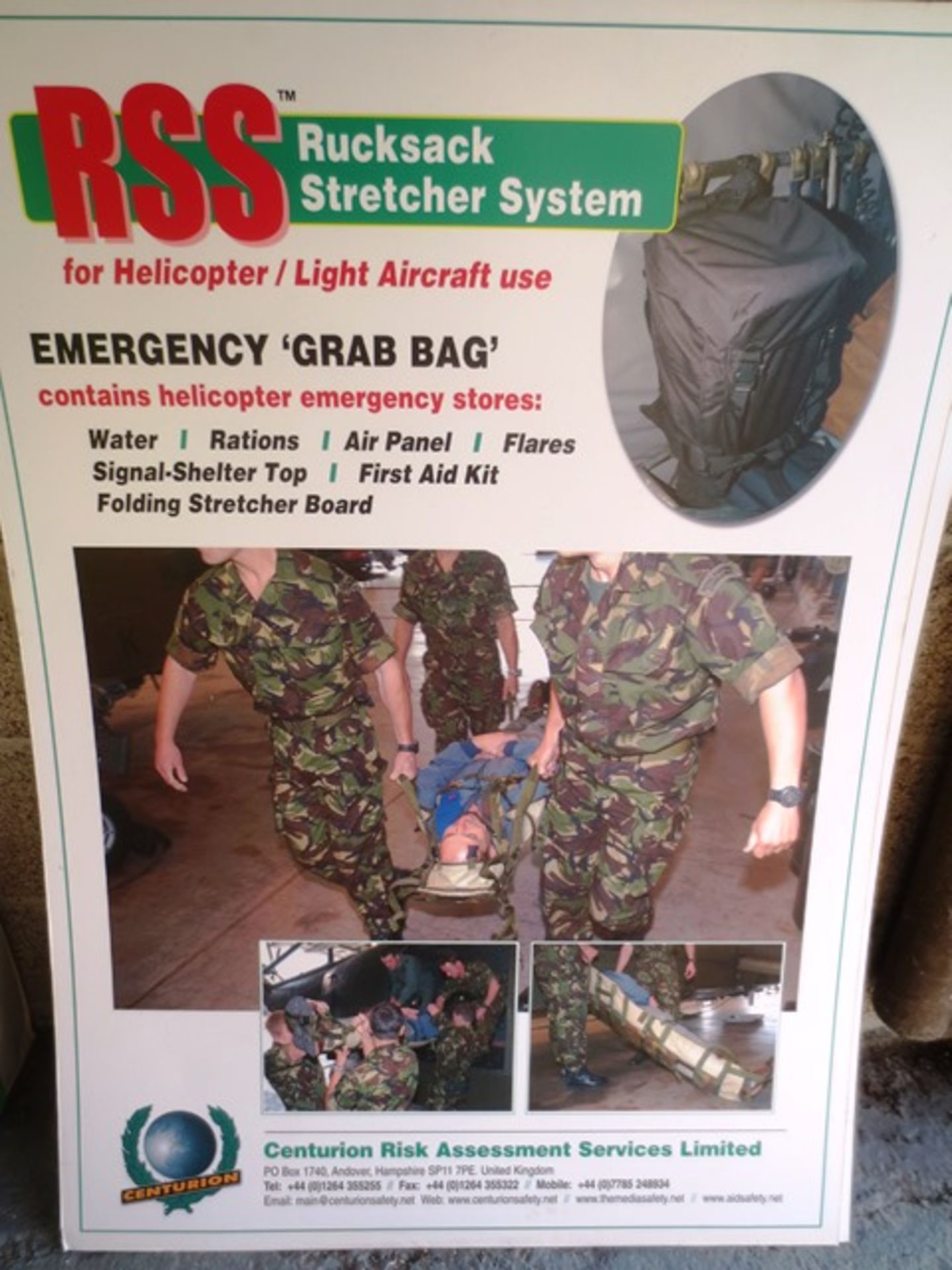 Black Rucksack Stretcher Systems (RSS) Day sack/grab bag, fold out rucksack stretcher, with - Image 9 of 9