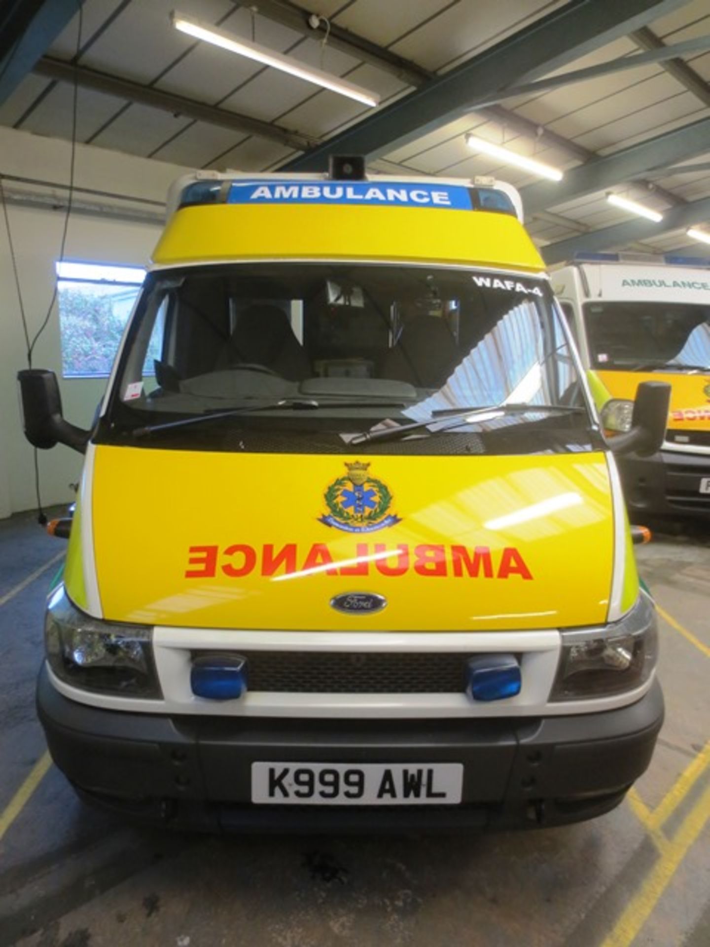 Ford Transit 350 'STV' ambulance, 2402cc diesel, reg no: K999 AWL, MOT: 7/11/17, company ref: Wafa - Image 2 of 15