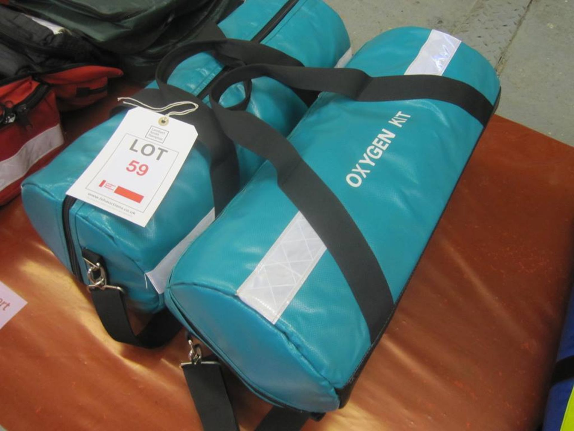 Two oxygen kit bags (cylinders removed)