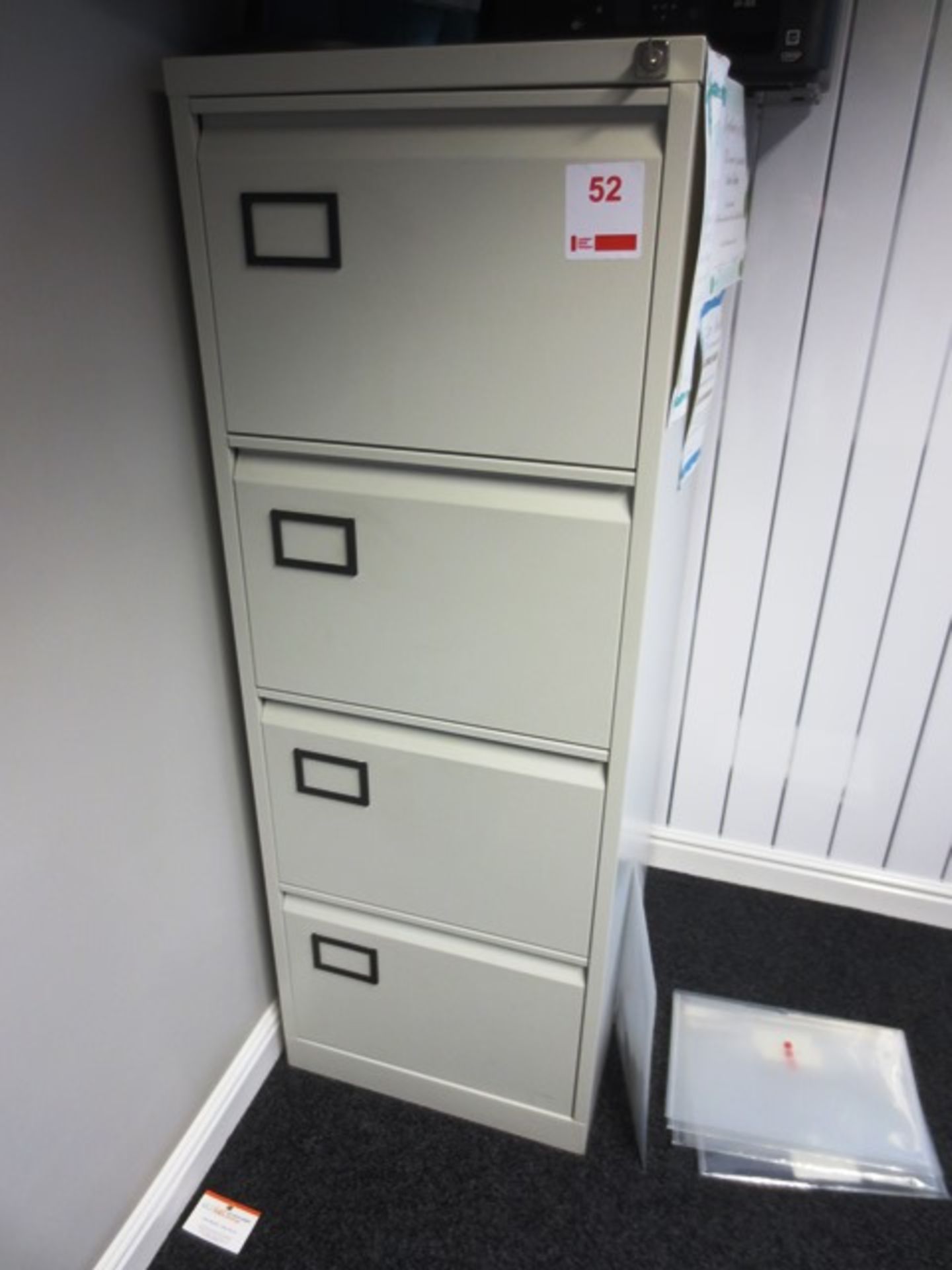 Steel 4 drawer filing cabinet and steel 2 drawer filing cabinet