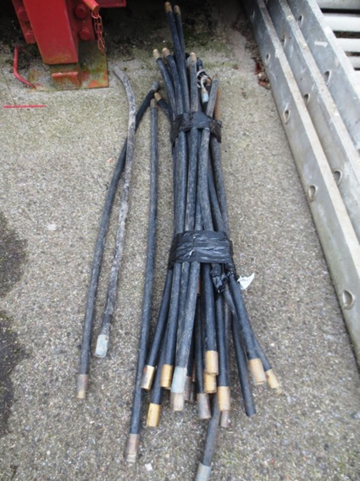 Assorted drain rods (as lotted)