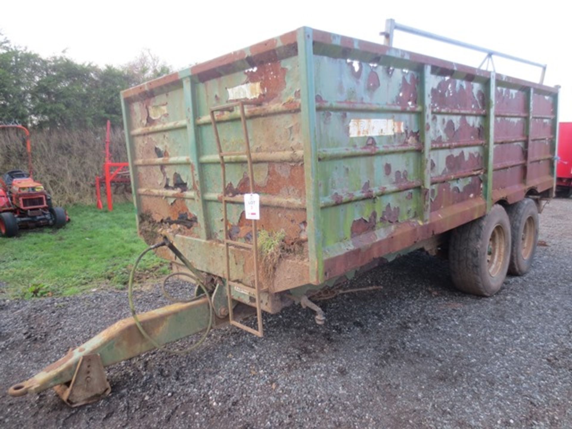 Fraser M18TS agricultural trailer, Serial No: 39156 (Poor condition)