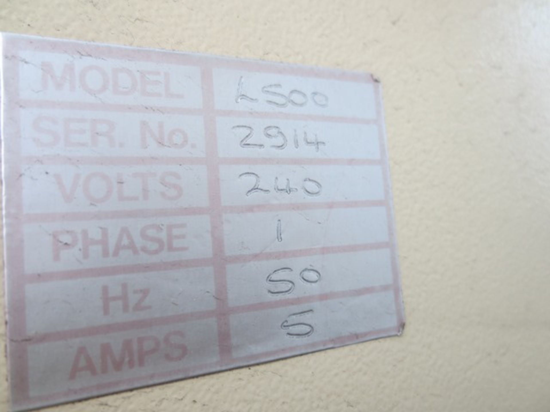 2 x Burnley Packaging L500 heat sealers, Serial No: 2914 and unknown - Image 2 of 2