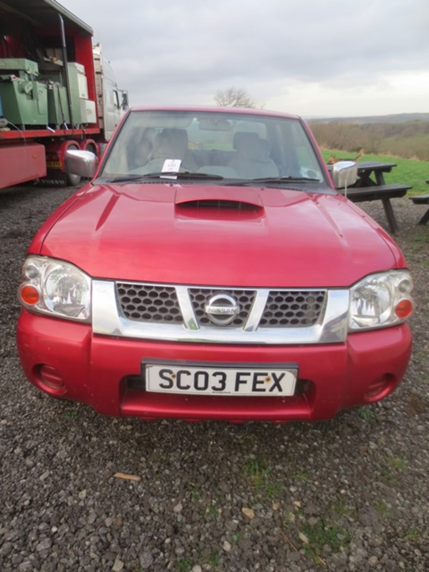 Nissan Pickup truck with crew cab, Reg: SC03 FEX, Recorded: 102529 miles. Used as off road farm - Image 2 of 9