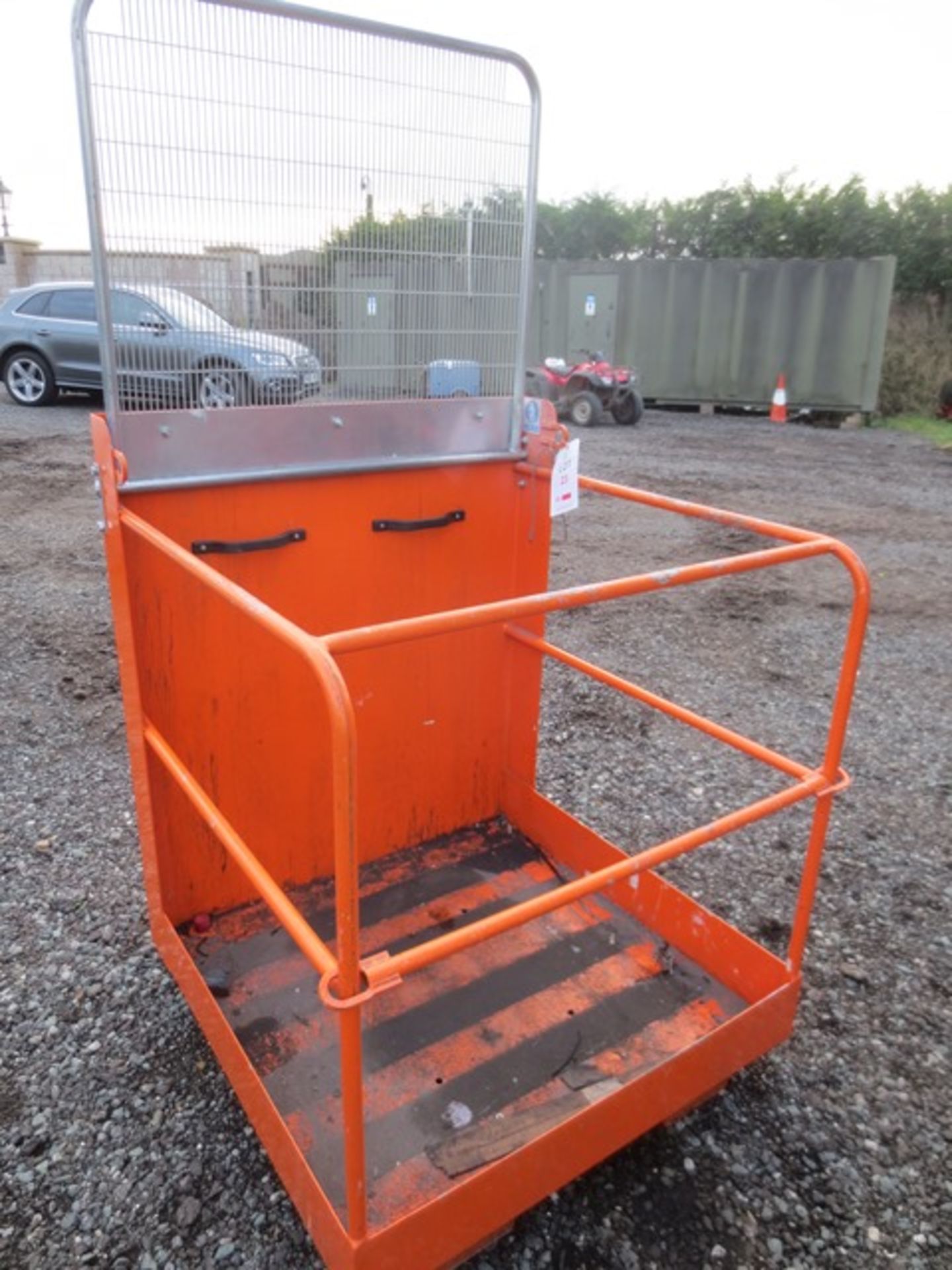 Invicta IAP-6 forklift man riding basket, Serial No: 0101409, (June 2015), 250kg capacity. NB. - Image 2 of 3