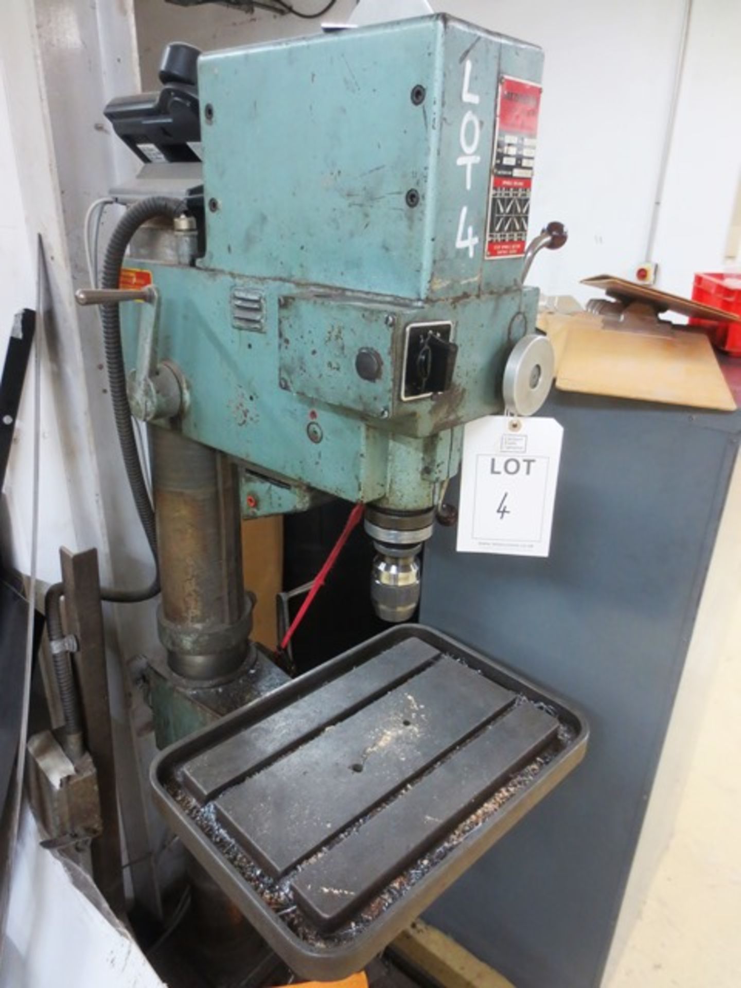 Meddings 532m pillar drill, serial no: 47008, max spindle speed: 1460, table size: 500 x 350mm, 3 - Image 2 of 3