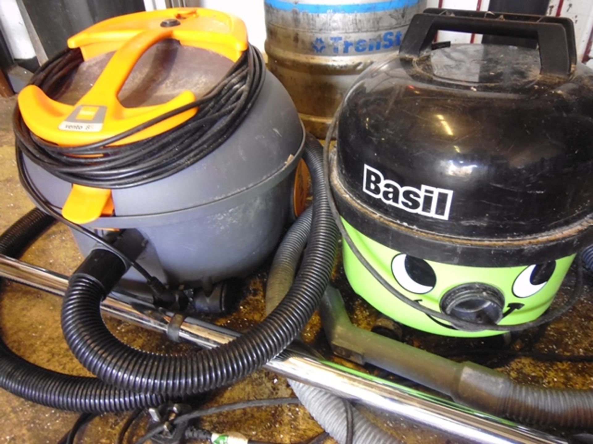 Two vacuum cleaners - Taski Vento 85, 240v and Numatic Basic NB 200, 240v