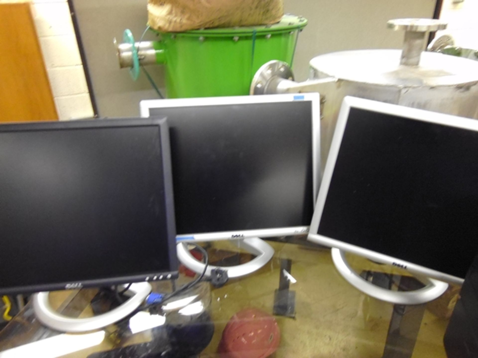 Three Dell Monitors, model no: 1905FP, 15"