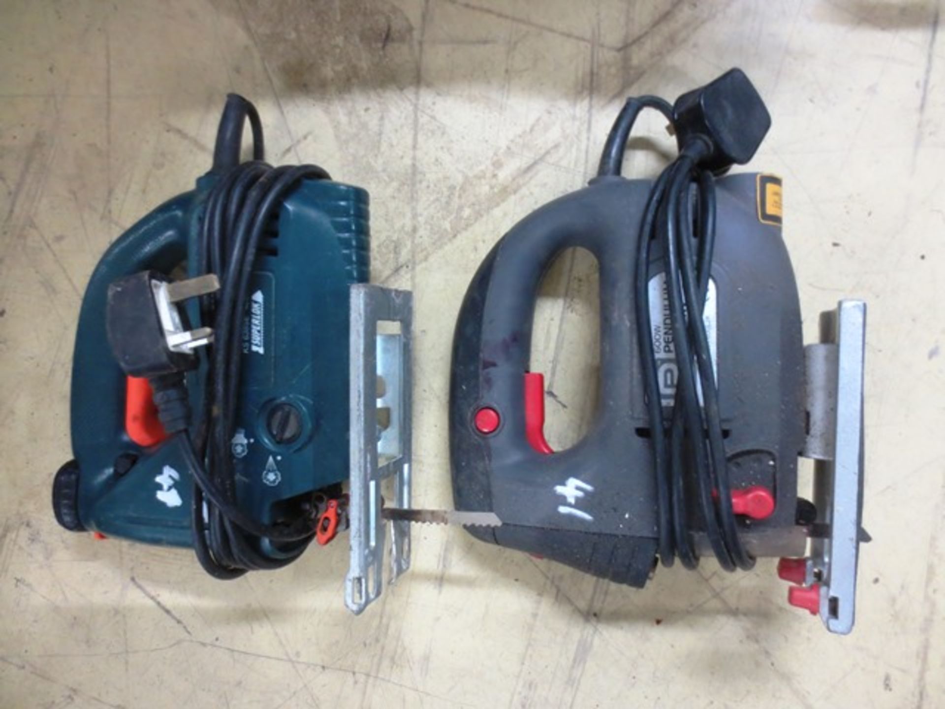 Two assorted 240v jigsaws including Black & Decker KS638SE and Pro Performance 600W