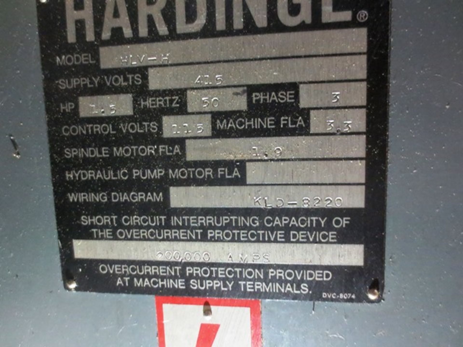 Hardinge HLV-H Precision Lathe, serial no: HLV-H-11940T, 3 phase, distance between centres: 17", - Image 4 of 5