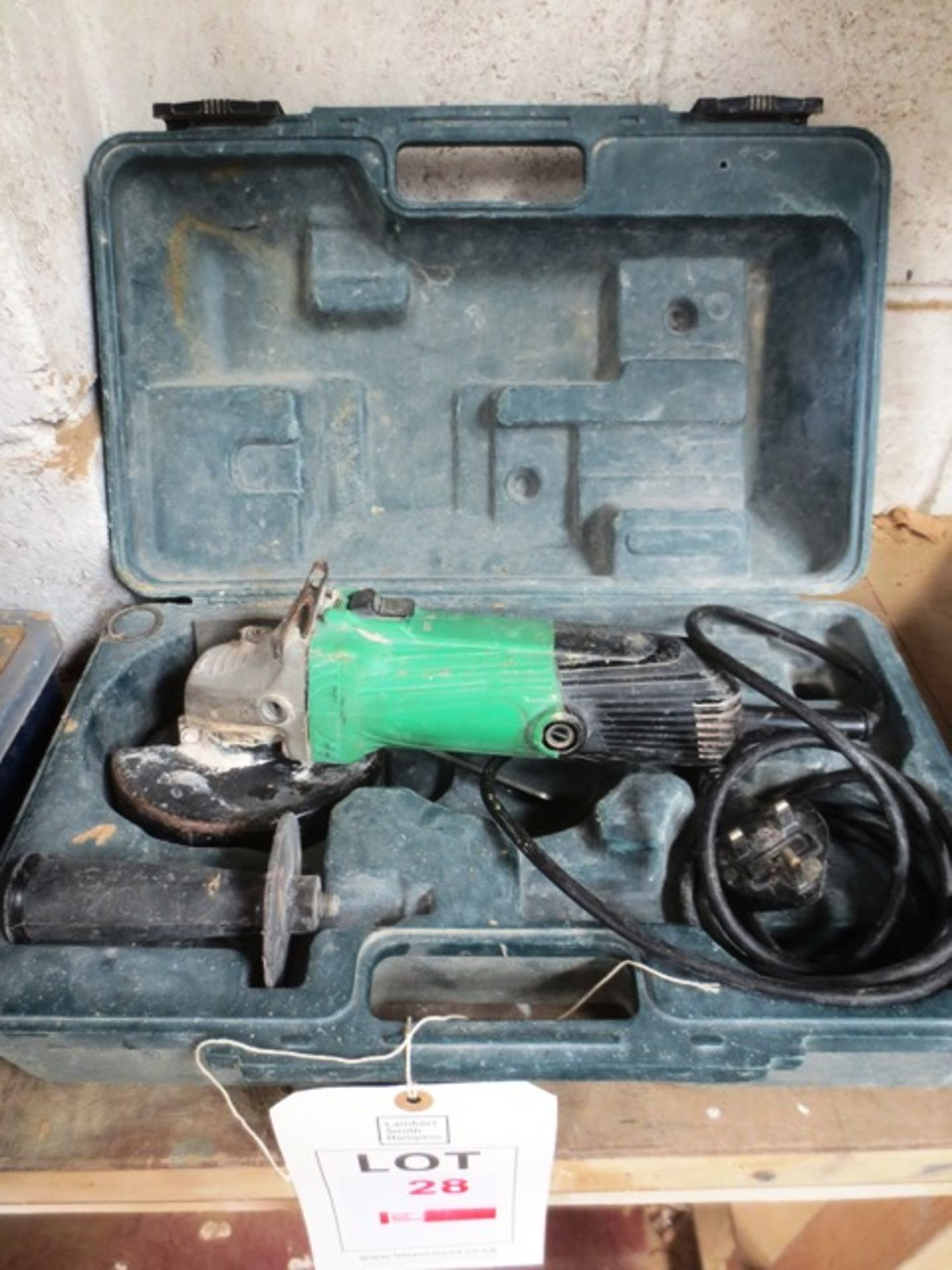 Hitachi G12SS angle grinder, serial no: JM32177 (2013), with carry case (240v)