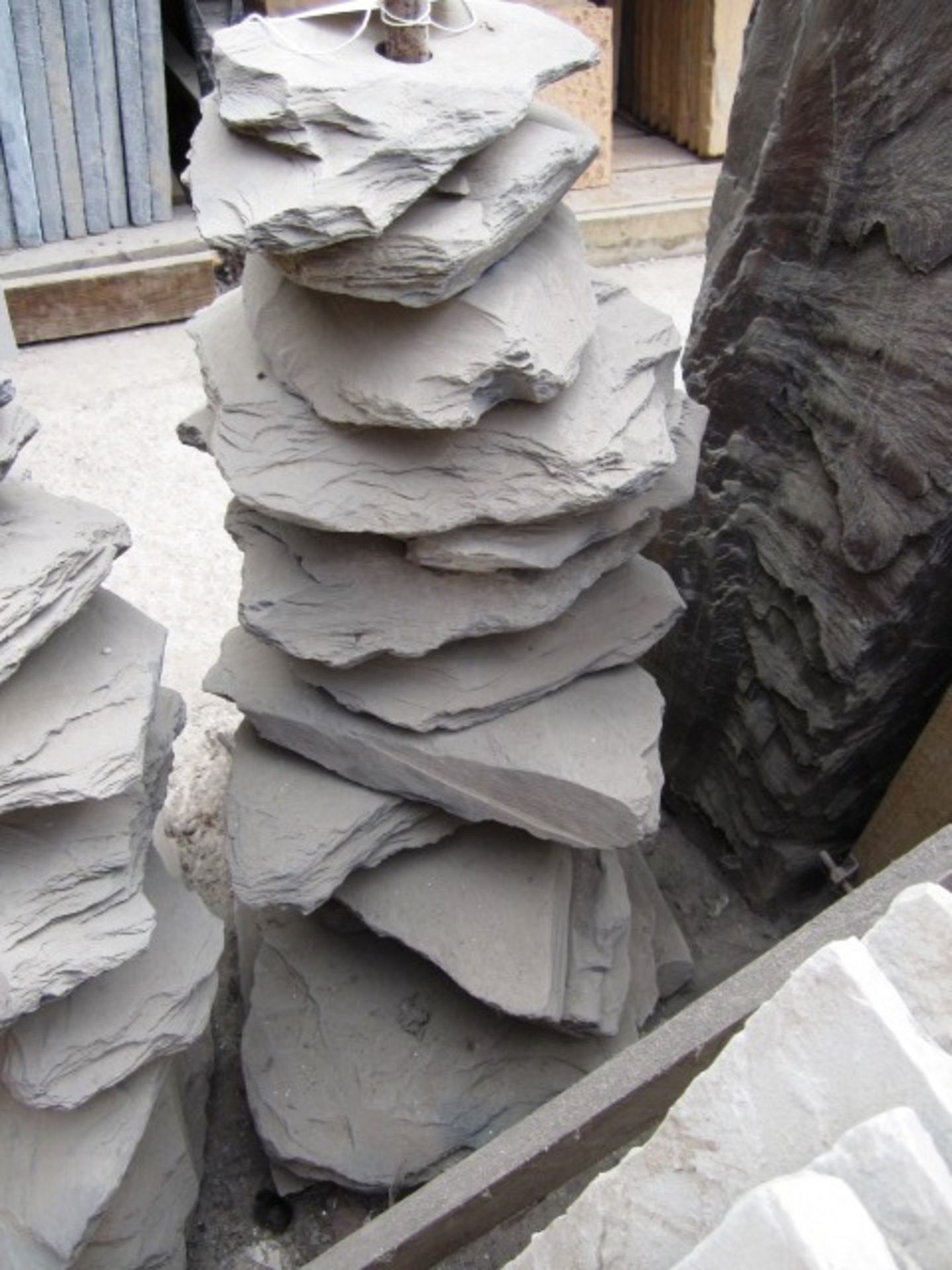 Slate 13-tier water feature, approx. height 800mm (no pump or accessories) - Image 2 of 3