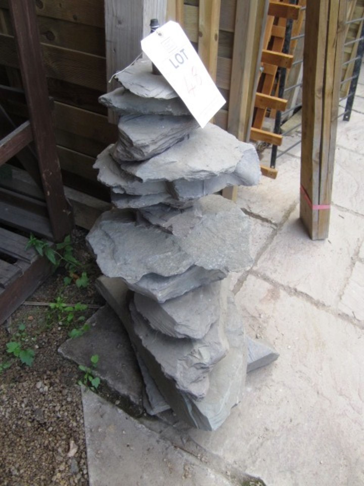 Slate 13-tier water feature, approx. height 850mm (no pump or accessories) - Image 2 of 3