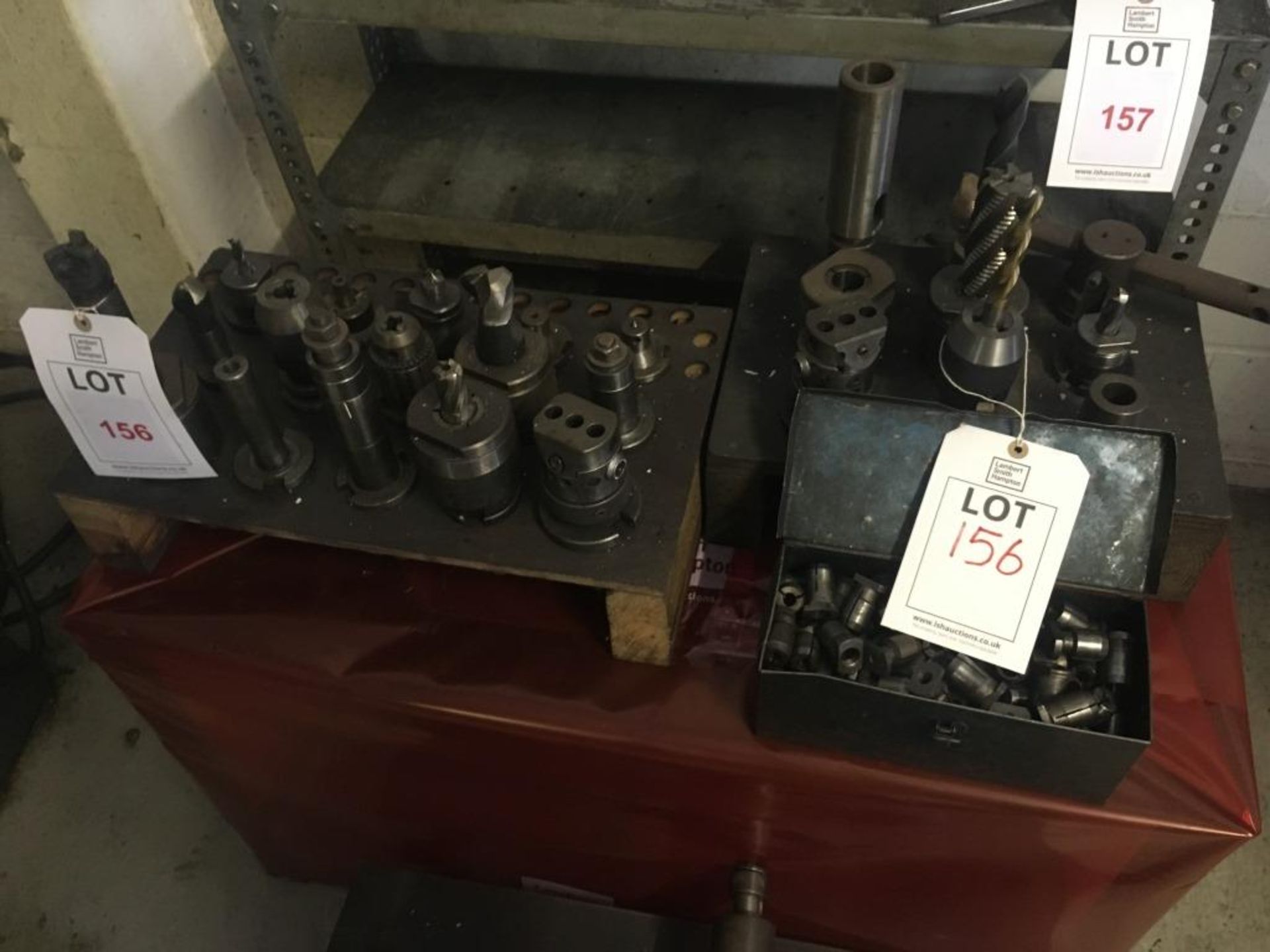 Quantity of tooling including: drill bits, tool holders and collets