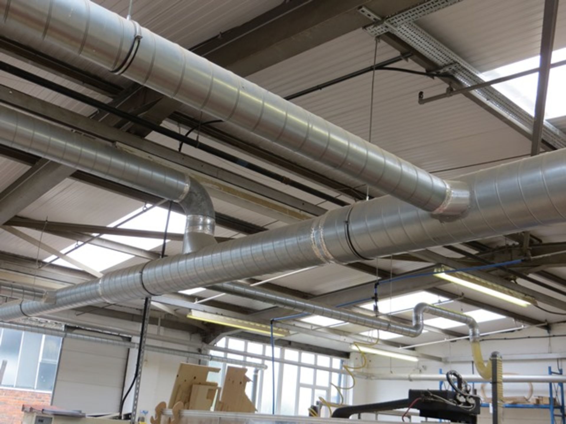 Industrial dust control extraction and particle collection system c/w ducting throughout as - Image 6 of 9