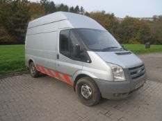 Ford Transit 140 T350 M RWD panel van, reg no: RE58 ZHY (2008), MOT: Expires Dec 2017, recorded