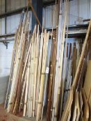 Quantity of assorted hardwood/softwood timber beading/trim, as lotted