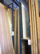 Quantity of assorted laminate sheet stock/offcuts located in three bays, as lotted