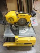 DeWalt DW743LA1 table mounted chop saw (110v), 250mm blade diameter