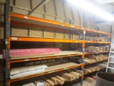 Two bays of adjustable boltless pallet racking, approx width per bay: TBC (excluding contents)