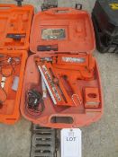 Paslode Impulse nail gun, with battery, charger and case